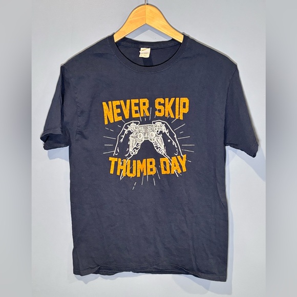 Set Of 2 T Shirts Short Sleeve Fit Size XL 14-16 Different Brands Color Blue - Picture 4 of 5